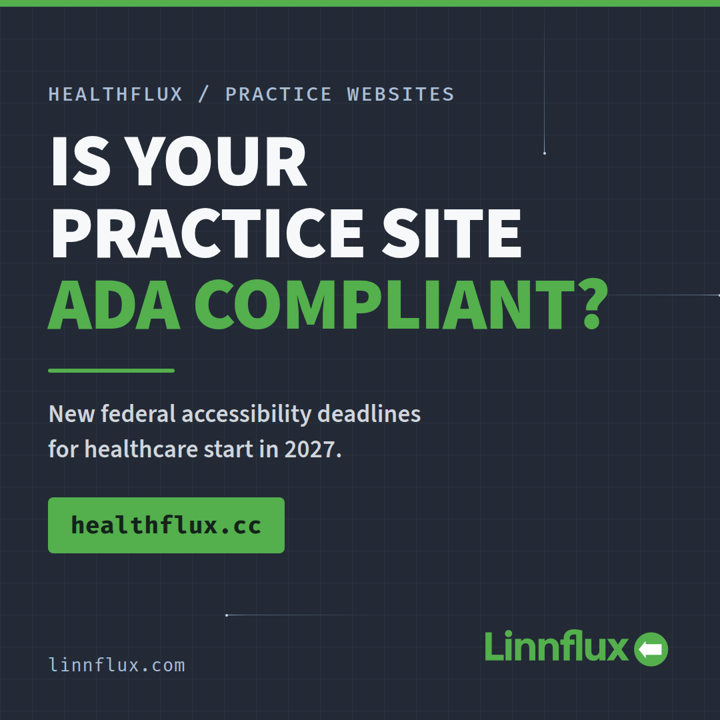 Sample social post: Is Your Practice Site ADA Compliant?